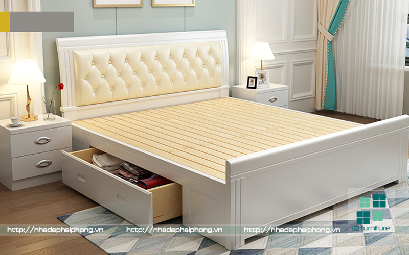 giường ngủ gỗ tại hải phòng