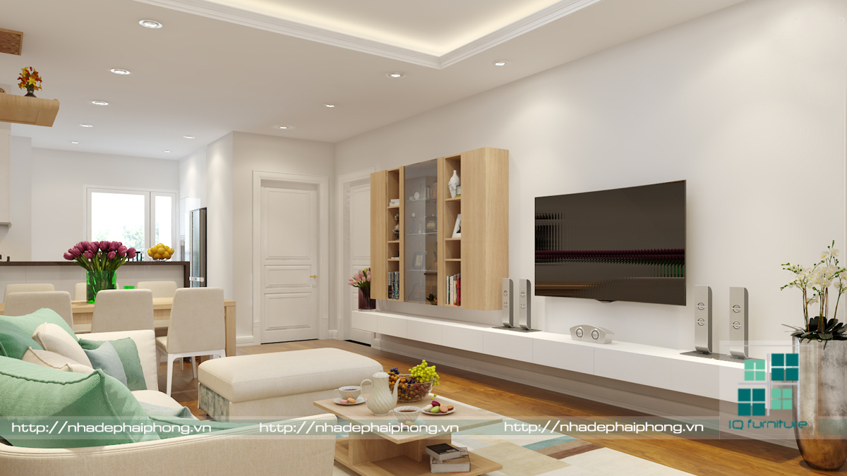 thiết kế nội thất phòng khách chung cư