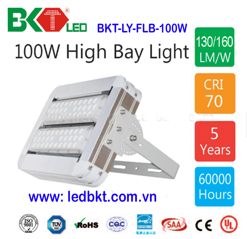 Đèn pha led flood light 100W COB mẫu F