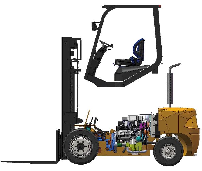Đặc điểm khung cabin xe nâng UN Đặc điểm khung cabin xe nâng UN