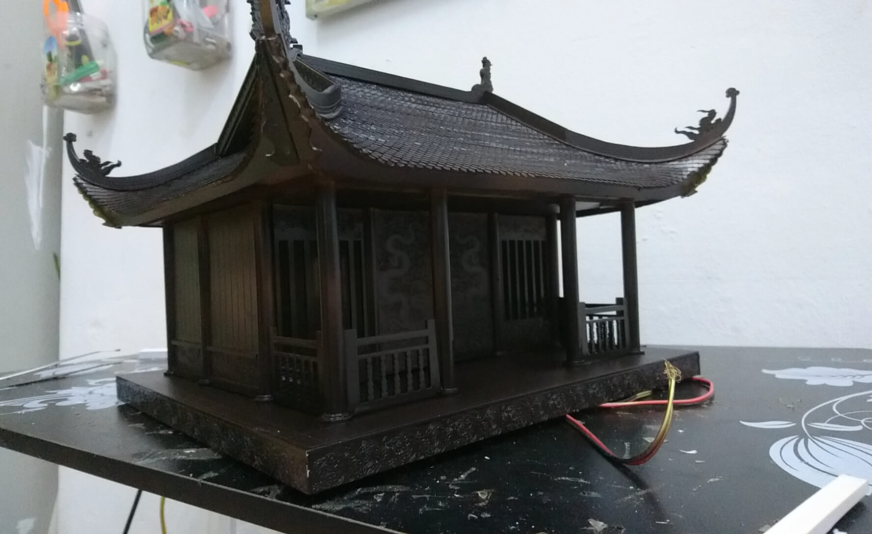 Mô hình chùa và tượng cho dự án hoa lập thể núi Yên Tử