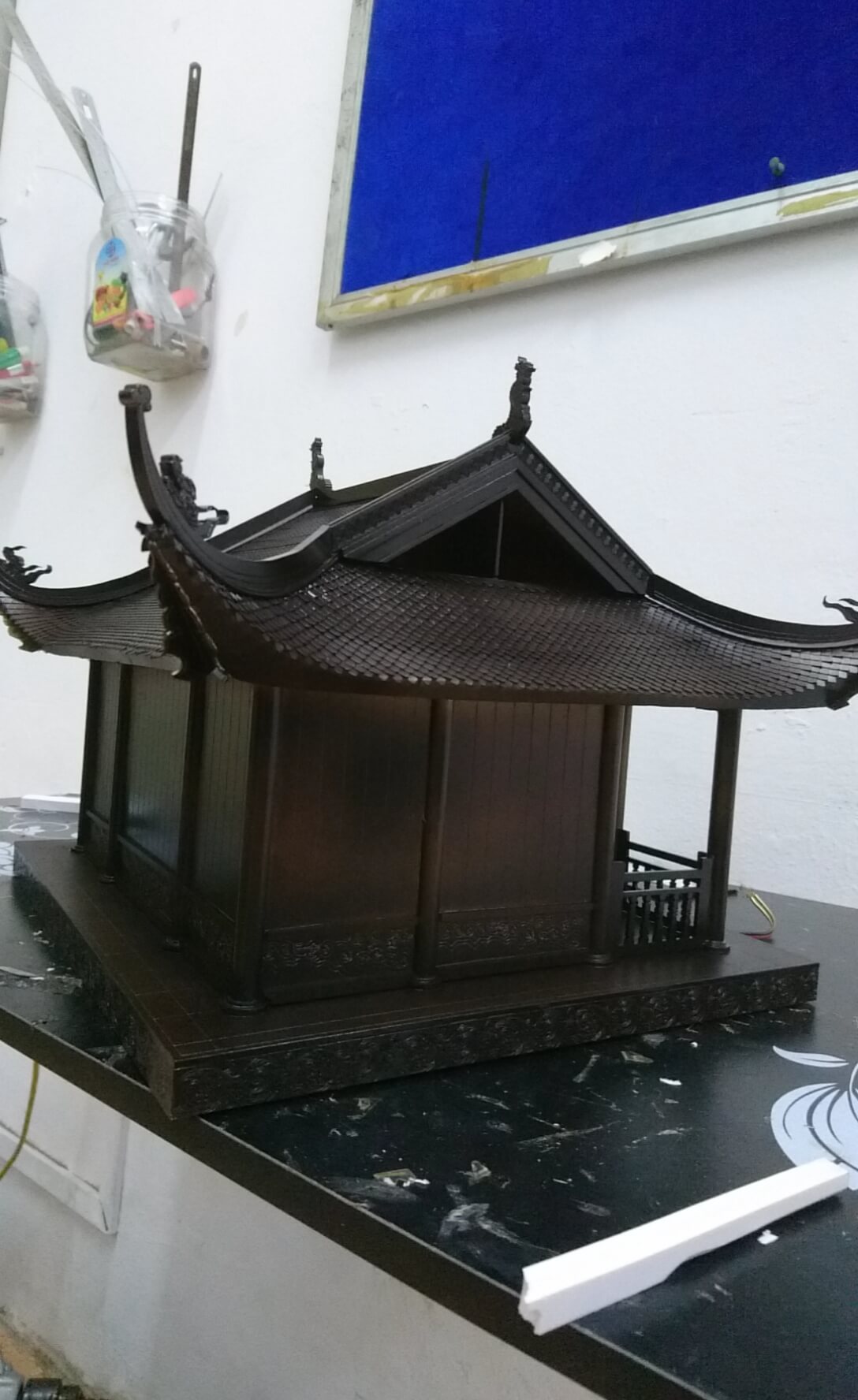 Mô hình chùa và tượng cho dự án hoa lập thể núi Yên Tử