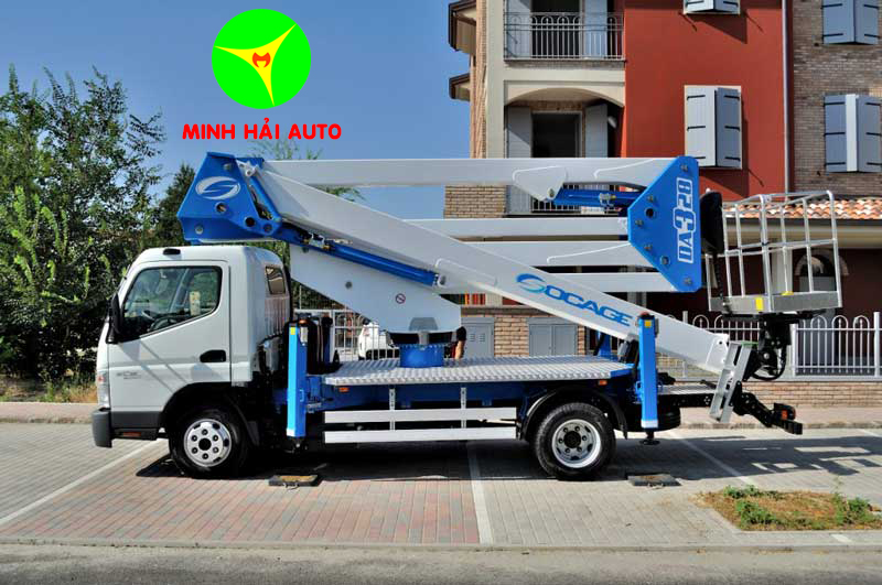 xe thang nâng người 28m Isuzu NPR85KE4 Socage DA328