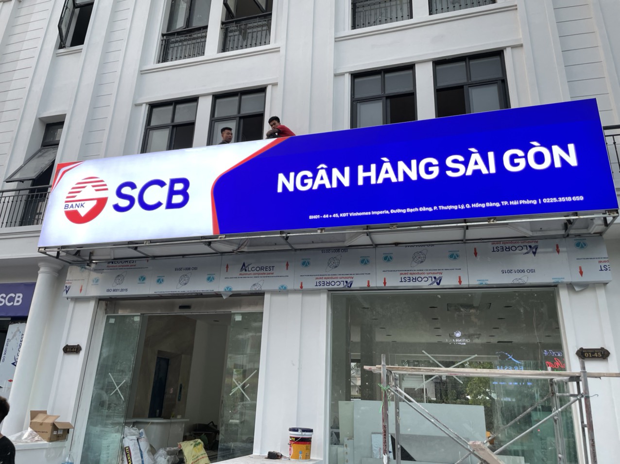 Sản xuất và Thi công công trình SCB Hải Phòng