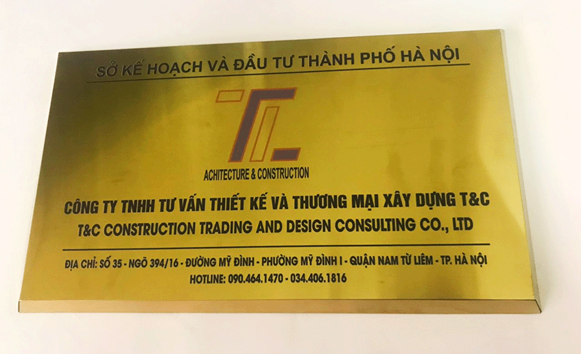 Biển công ty inox ăn mòn