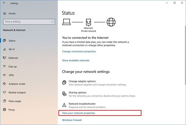 Cách kiểm tra tốc độ card mạng khi sử dụng Windows 10