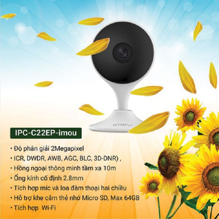 Camera Dahua IP Wifi 2.0MP IPC-C22EP-IMOU | Siêu Thị Thiết Bị Số 24h