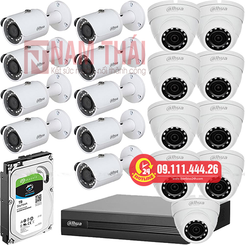 Lắp đặt trọn bộ 18 camera giám sát 1.0M Dahua - nam thái