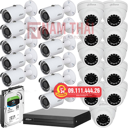 Lắp đặt trọn bộ 22 camera giám sát 1.0M Dahua - nam thái