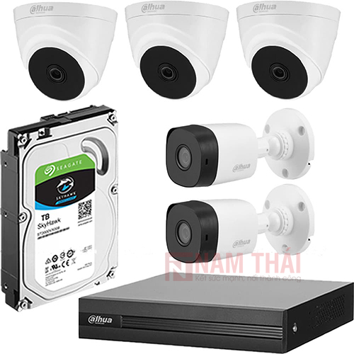 Lắp đặt trọn bộ 5 camera giám sát 4.0MP Dahua - nam thái