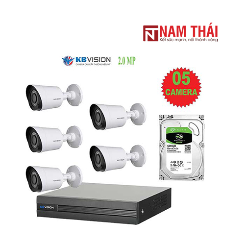 Lắp đặt trọn bộ 5 camera IP giám sát 2.0MP KBvision - nam thái