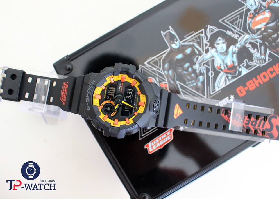 CHẾT MÊ CHẾT MỆT VỚI SET CỰC ĐỘC G-SHOCK x DC: GA-700BY-1APDC SUPERMAN JUSTICE LEAGUE (LIMITED EDITION)