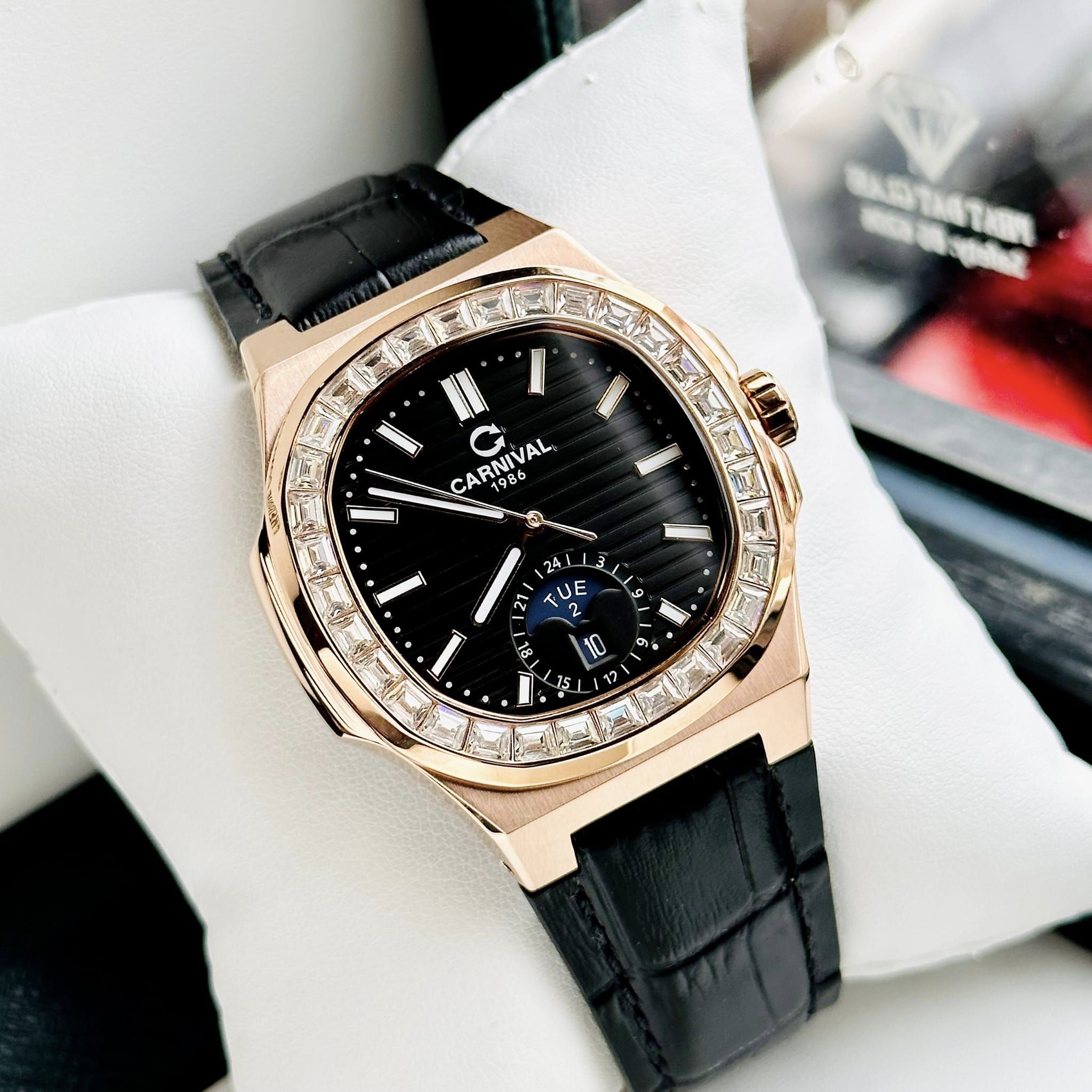 Đồng Hồ Nam Dây Da Carnival Nautilus 8110G-VH-DD Automatic Đồng Hồ Nam Dây Da Carnival Nautilus 8110G-VH-DD Automatic