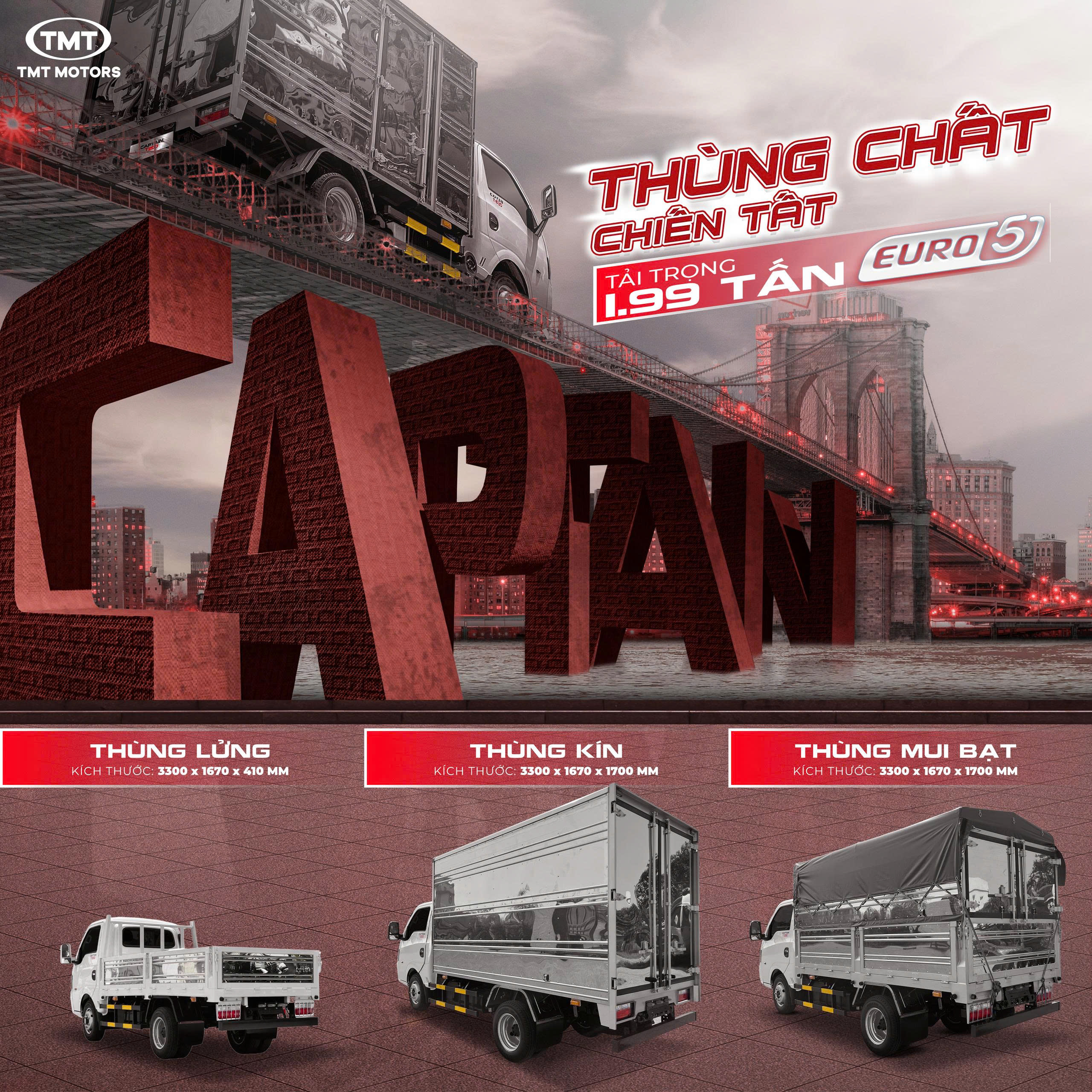 TMT CAPTAIN T200 THÙNG CHẤT CHIẾN TẤT