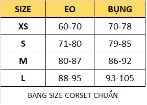 Gen nịt bụng Corset chuẩn - Corset lụa 25 xương
