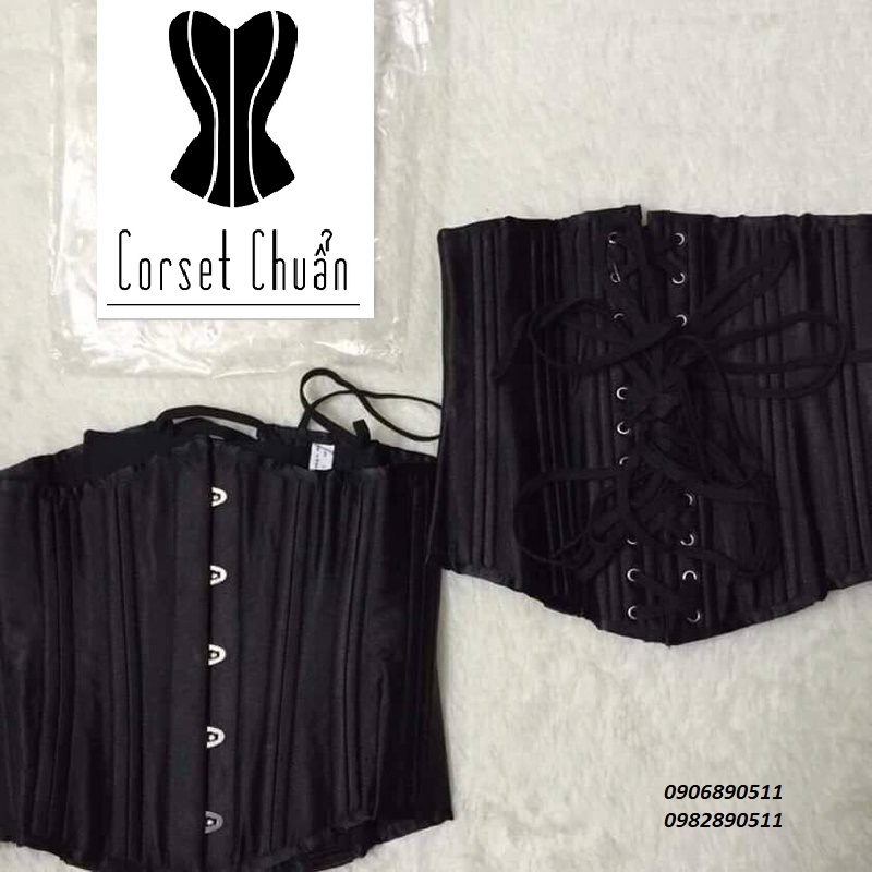 Gen nịt bụng Corset chuẩn - Corset lụa 25 xương