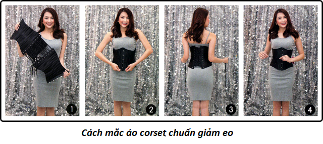 Gen nịt bụng Corset chuẩn - Corset lụa 25 xương
