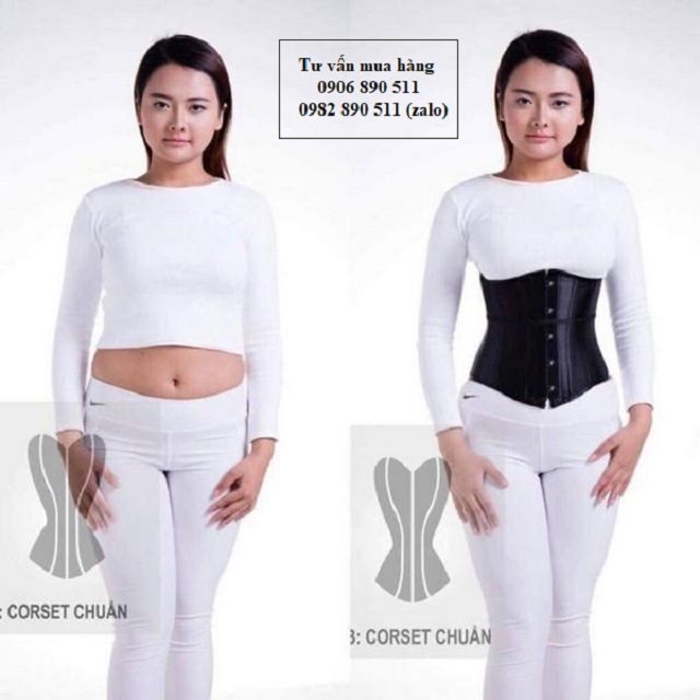 Gen nịt bụng Corset chuẩn - Corset lụa 25 xương