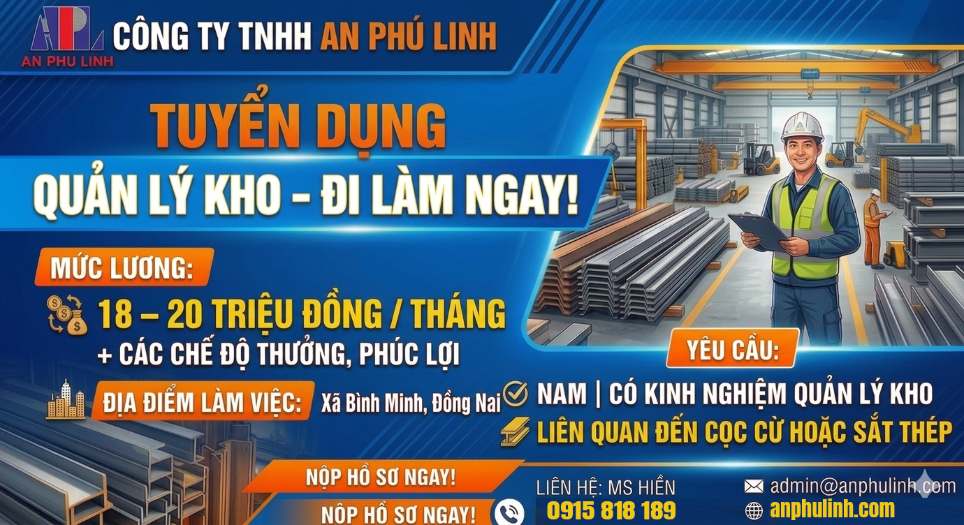Tuyển dụng Quản lý kho tại Đồng Nai