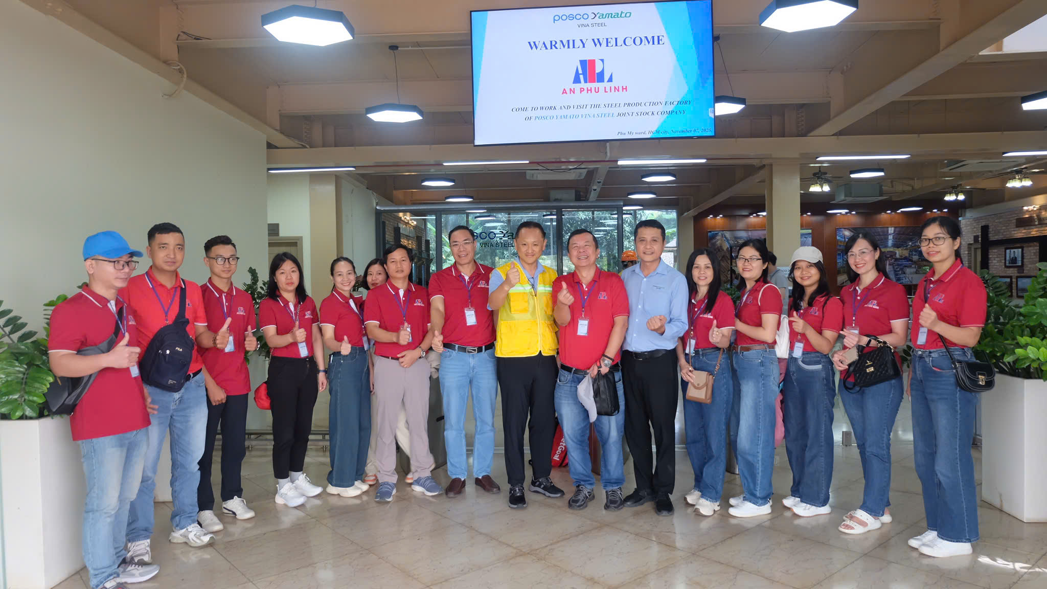 THĂM NHÀ MÁY SẢN XUẤT THÉP POSCO YAMATO VINA