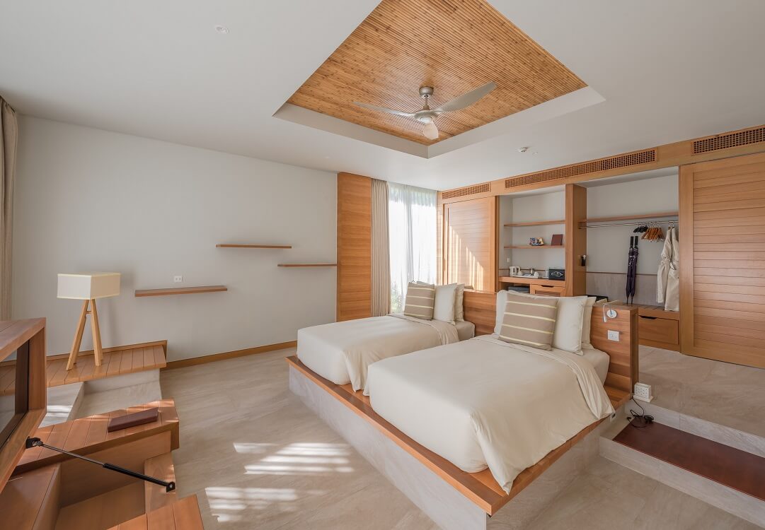 2 phòng loại 2 giường đơn x 1m2 cho 4 người