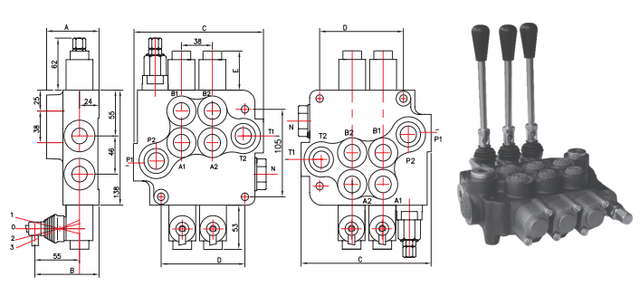 van gạt tay 1P80 A1 GKZ1