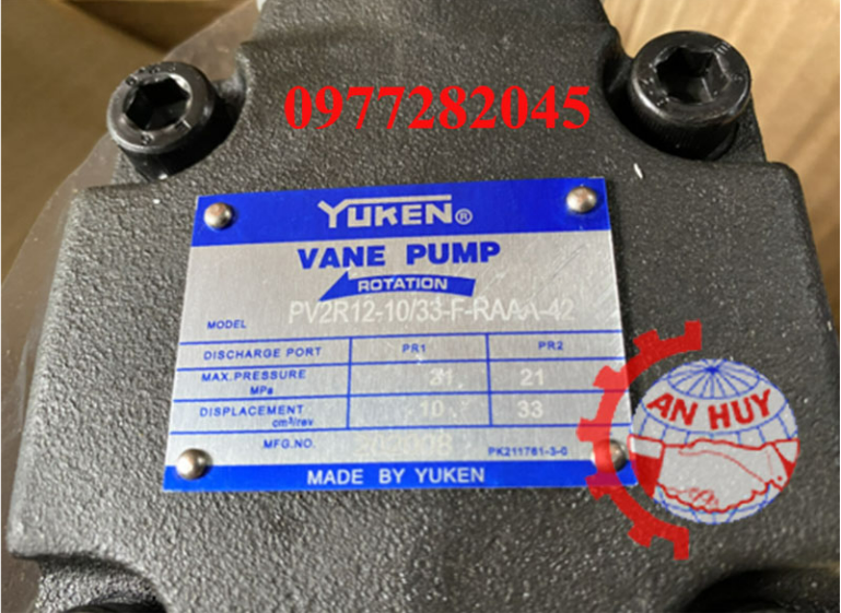Giới thiệu về sản phẩm bơm cánh gạt 2 tầng PV2R12-10/33-FRAAA-42 Yuken