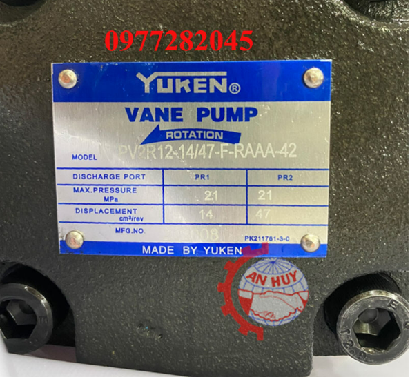 Bơm cánh gạt PV2R12-14/47-FRAAA-42 Yuken