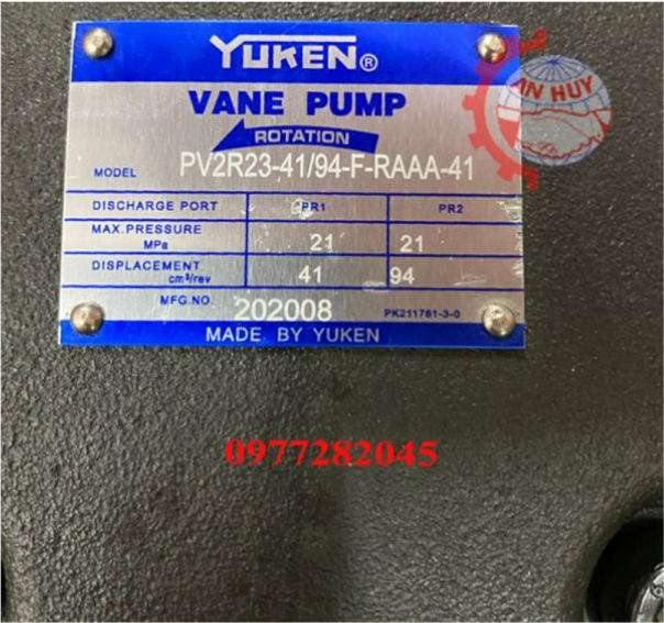 Bơm cánh gạt Yuken PV2R23-41/94-FRAAA-41