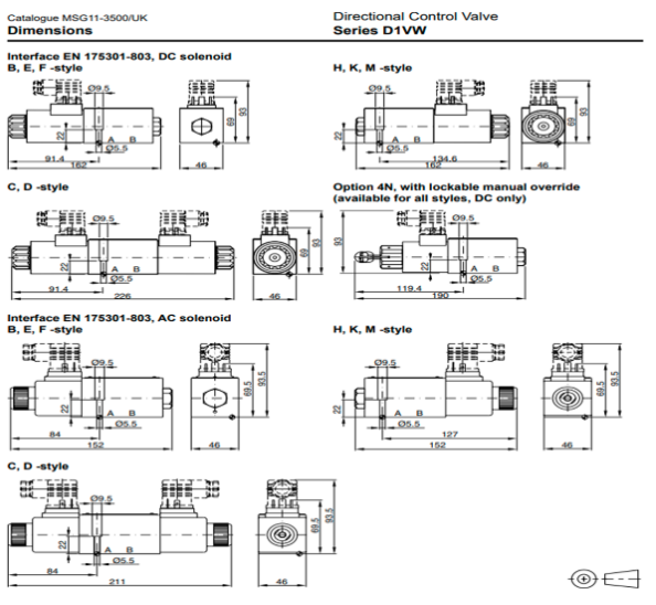 van điện Parker AH-D1VW004CNYWXG562