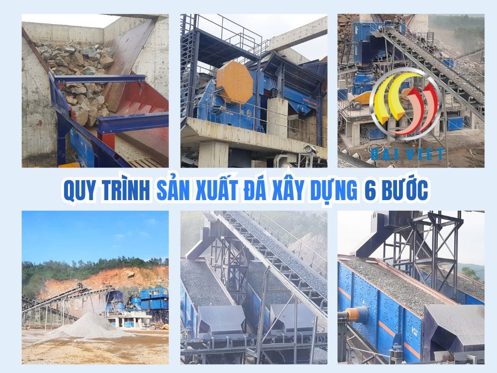6 bước sản xuất đá xây dựng hiệu suất cao