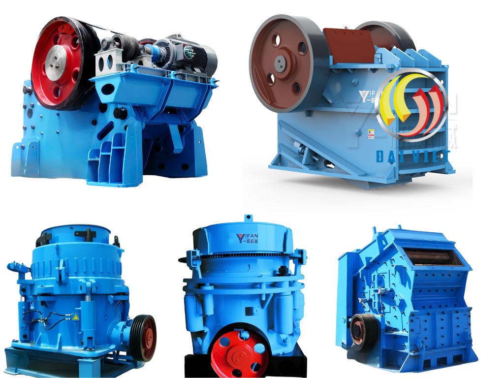 5 loại máy nghiền đá xây dựng phổ biến nhất