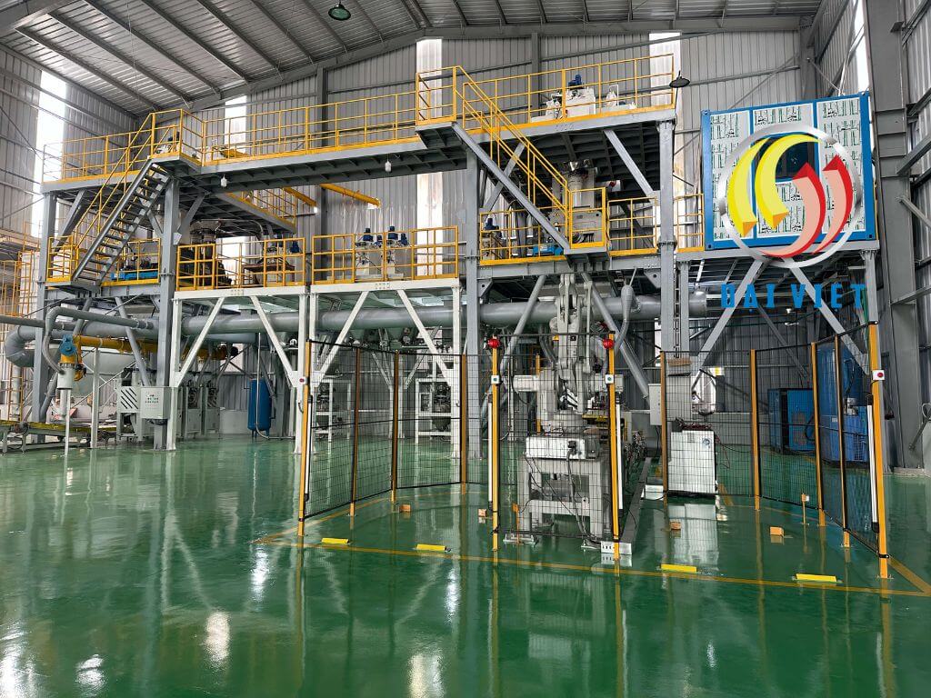 Dây chuyền keo dán gạch tự động