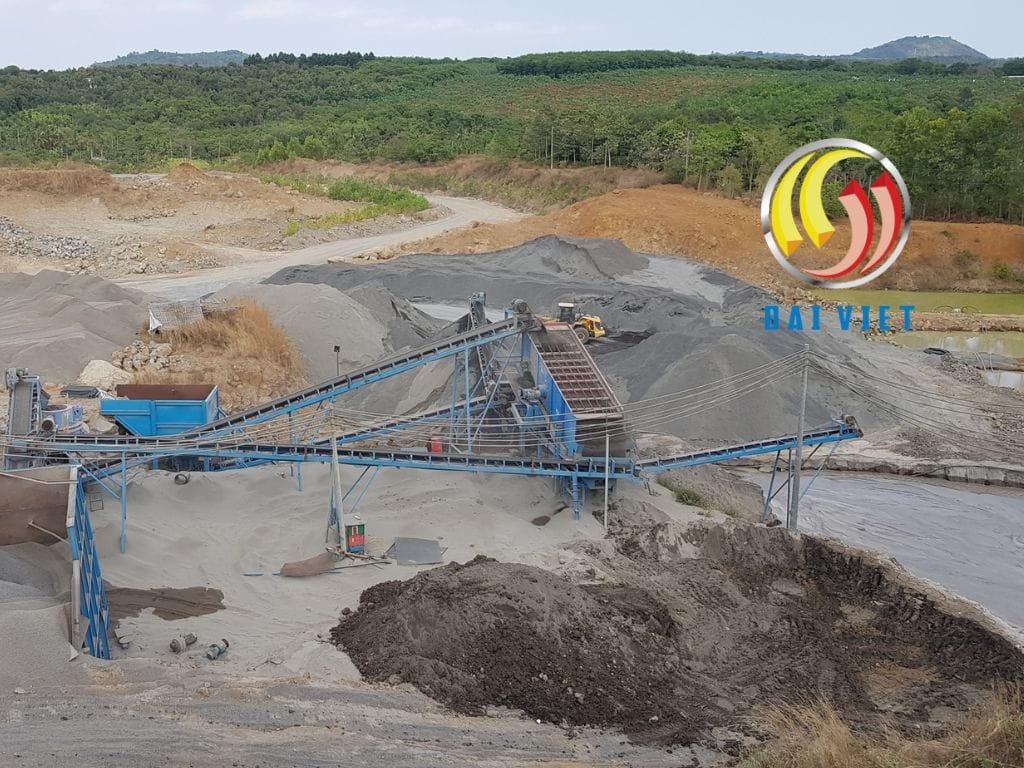 Dây chuyền máy nghiền sỏi sông thành cát