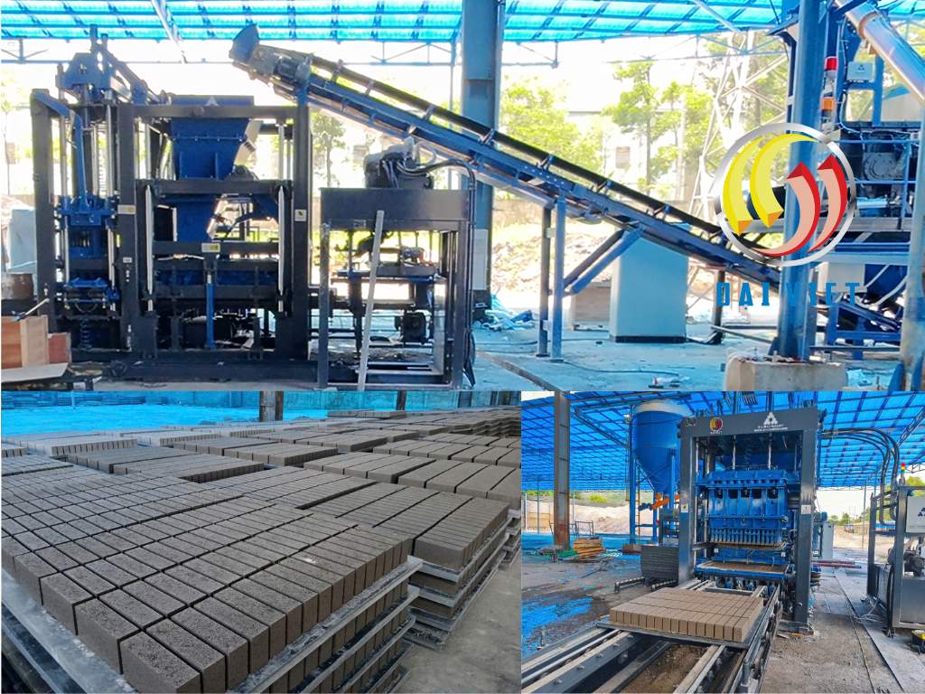 Dây chuyền làm gạch không nung Thái Nguyên