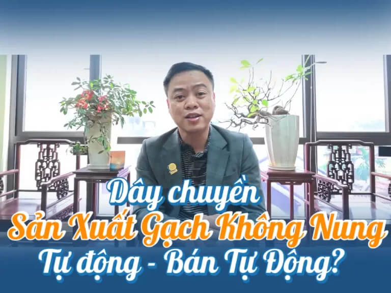 Nên dùng dây chuyền sản xuất gạch không nung tự động hay bán tự động?