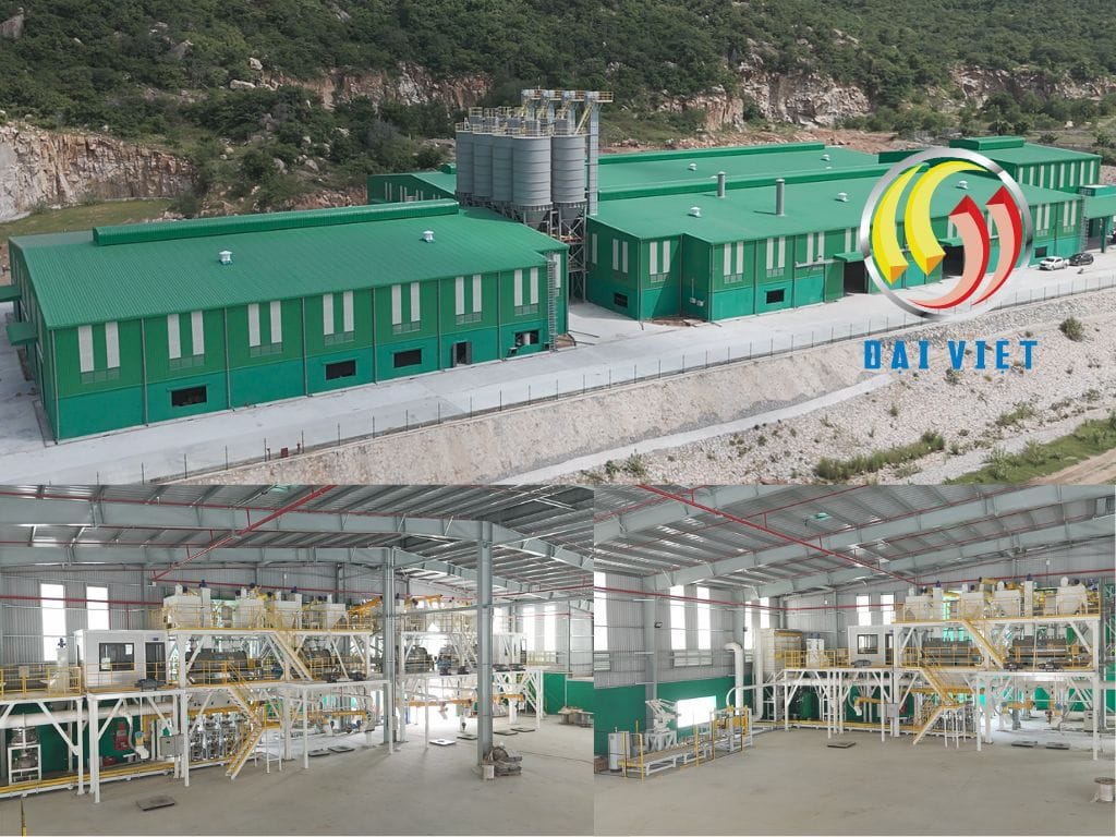 Dây chuyền vữa khô lớn nhất Việt Nam lên đến 120 tấn/giờ