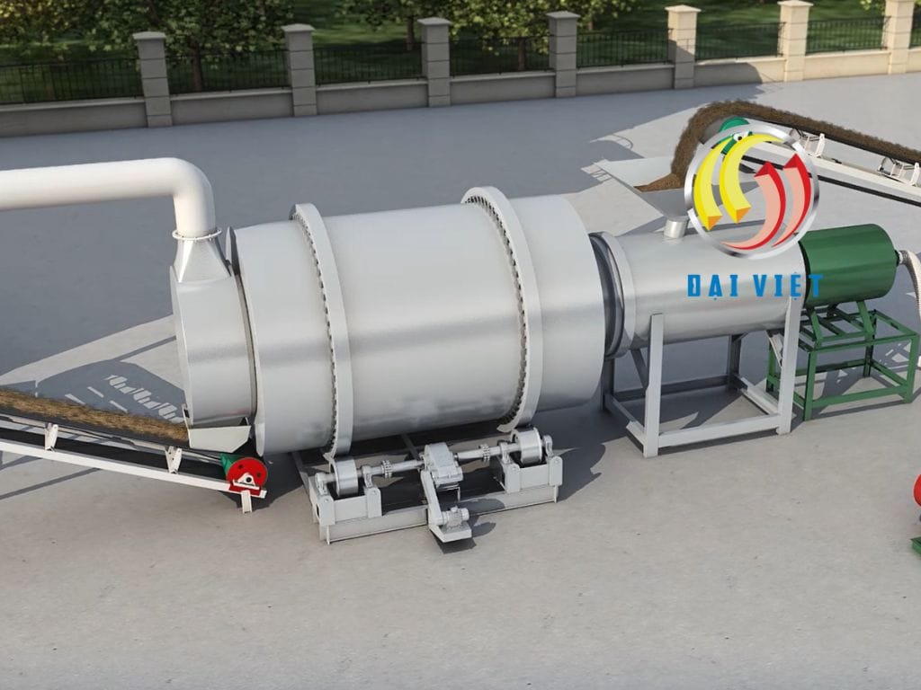 Máy sấy cát thùng quay: Bước nâng cấp đa tầng hiện đại