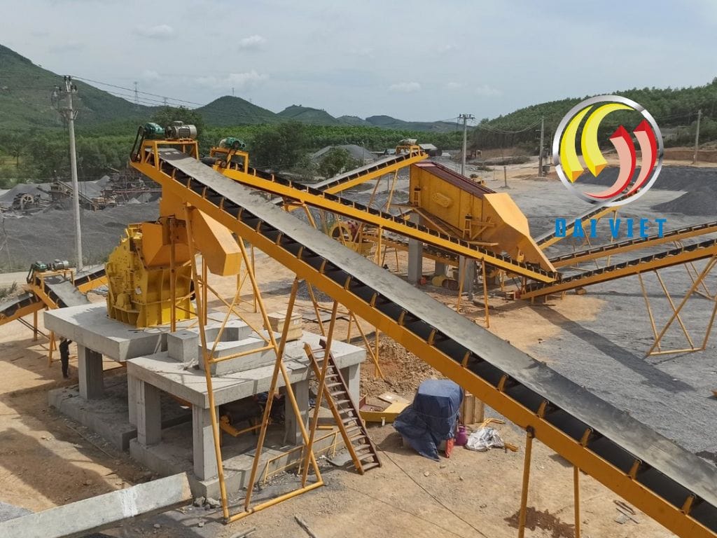 Mỏ Việt Nam dùng dây chuyền nghiền đá Trung Quốc thế hệ mới