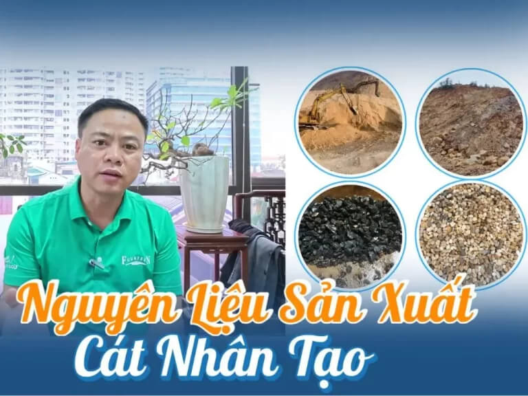Nguyên liệu phù hợp sản xuất cát nhân tạo