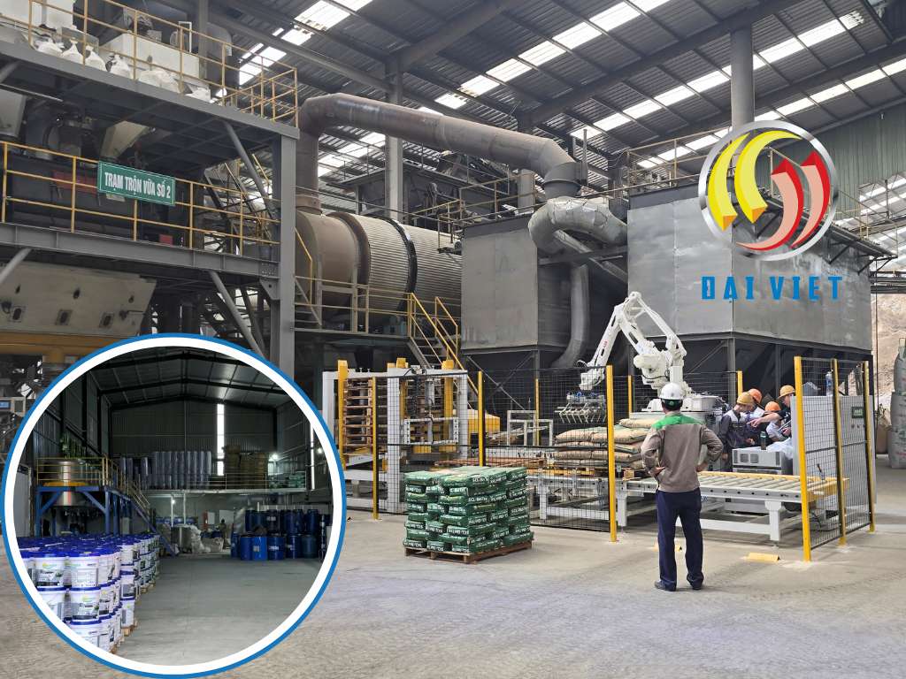 Nhà máy sơn sản xuất vữa khô được không?