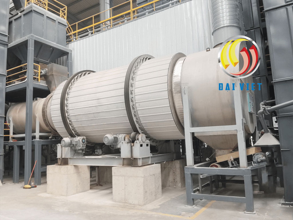 Ứng dụng tang sấy 3 tầng sản xuất vữa keo