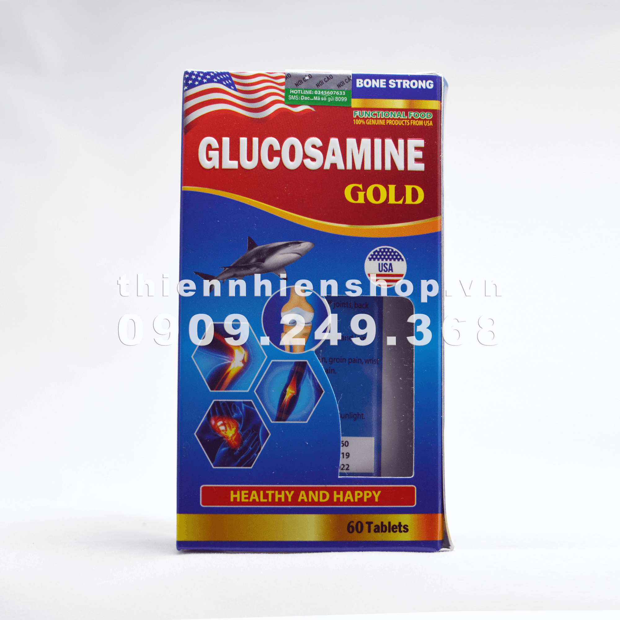 GLUCOSAMINE GOLD - Nuôi dưỡng sụn khớp hộp 60 viên