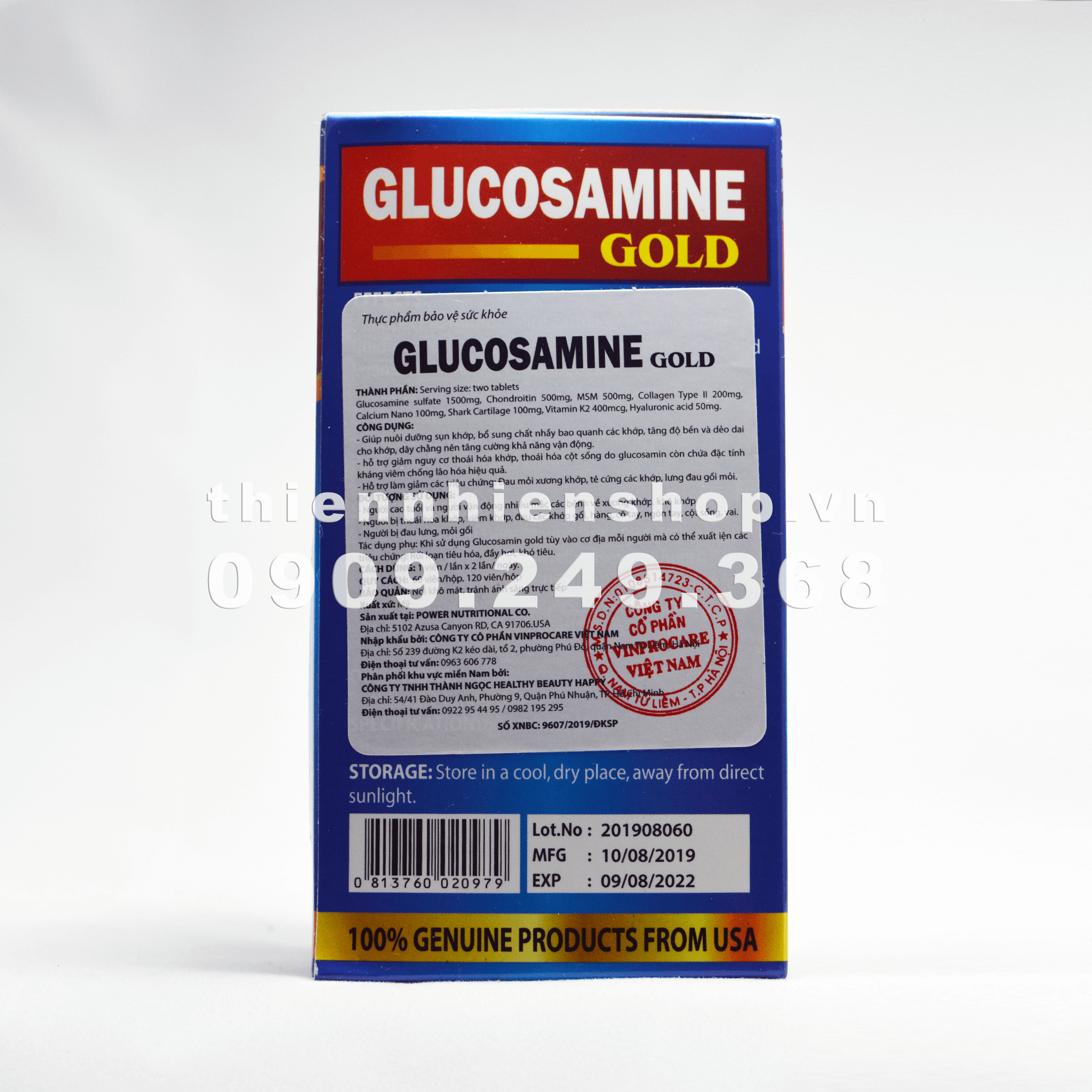 GLUCOSAMINE GOLD - Nuôi dưỡng sụn khớp hộp 60 viên