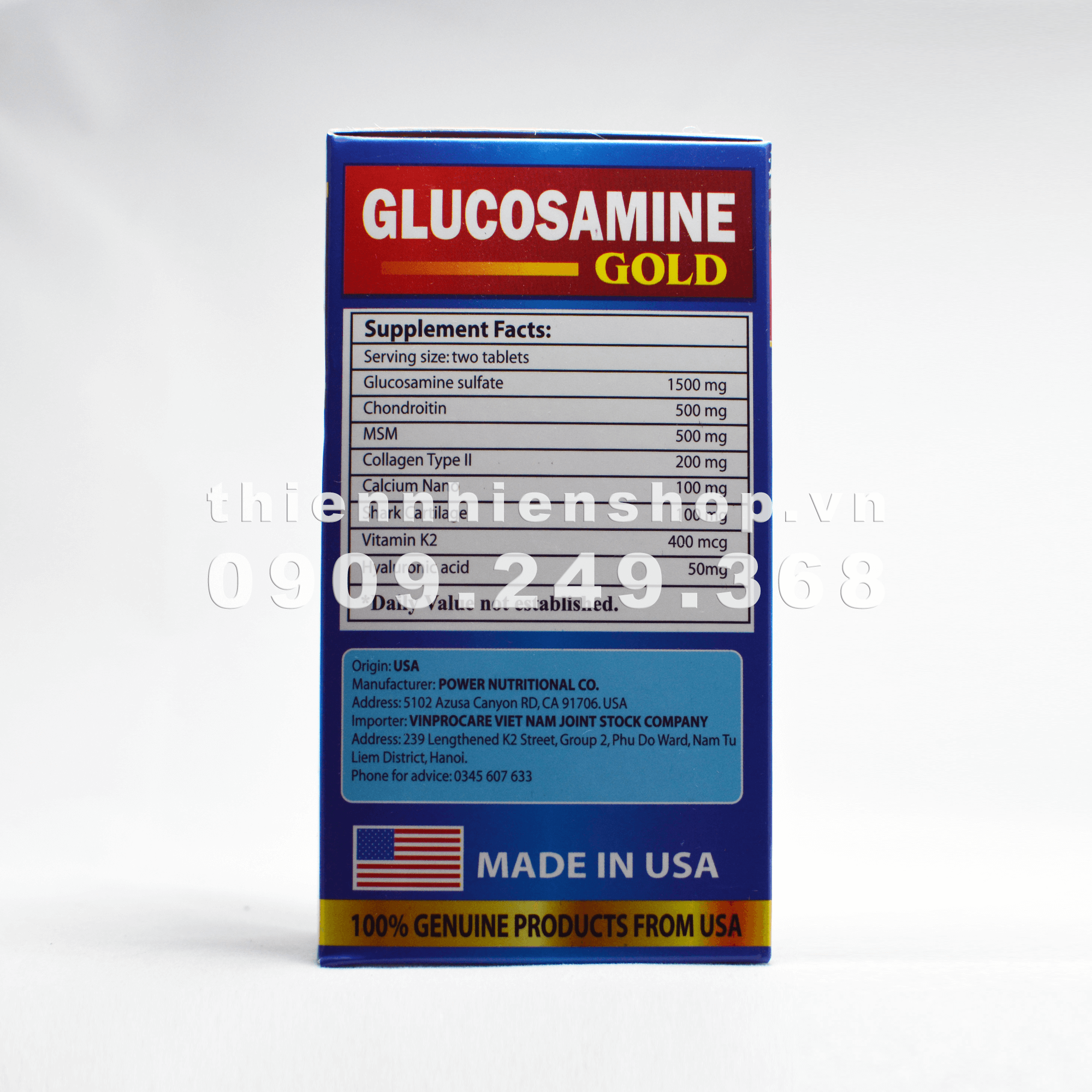 GLUCOSAMINE GOLD - Nuôi dưỡng sụn khớp hộp 60 viên