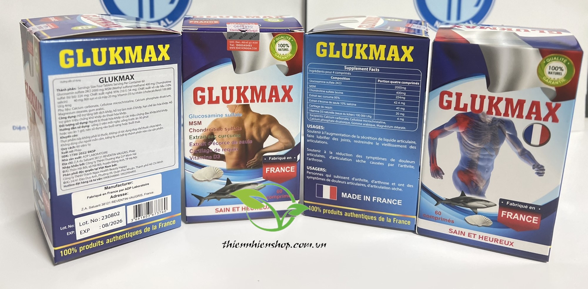 Viên uống bổ khớp GLUKMAX 60 viên (Nhập khẩu Pháp)