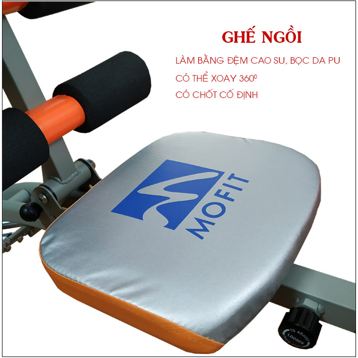 Ghế ngồi của máy tập bụng đa năng 9 pack bench