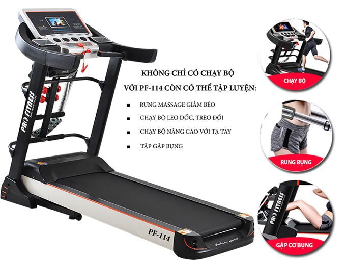 Máy chạy bộ điện Pro Fitness PF-114