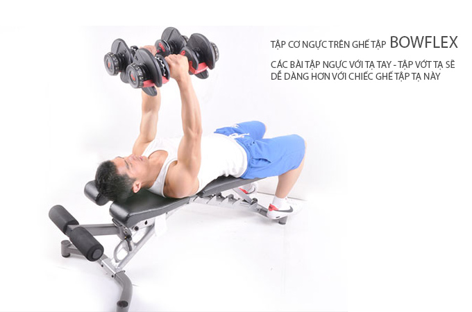 Ghế tập tạ tay Bowflex