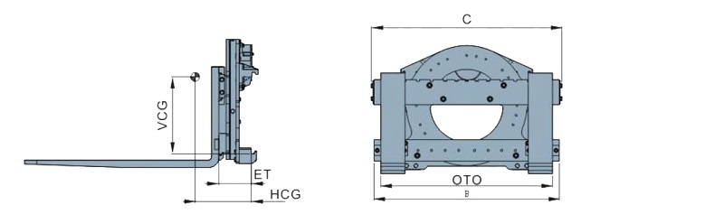 Bản vẽ bộ kẹp quay L-series